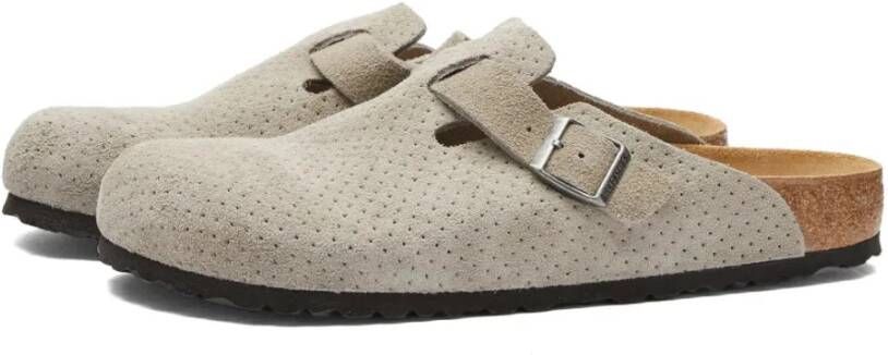 Birkenstock Reliëf stippen steenmunt regelmatige pasvorm Beige Heren