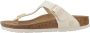 Birkenstock Rivet Logo Textiel Flip Flops Beige Dames - Thumbnail 3