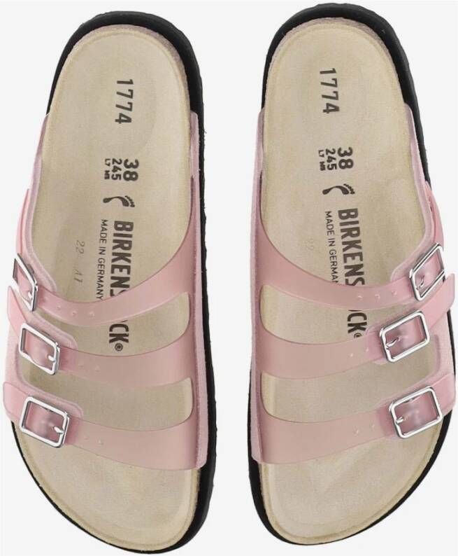 Birkenstock Roze Chintzrose Sandalen met Suède Afwerking Pink Dames