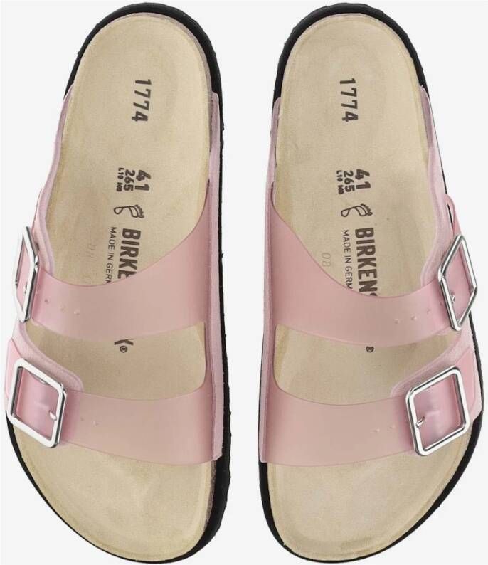 Birkenstock Roze Chintzrose Sandalen met Suède Afwerking Pink Heren