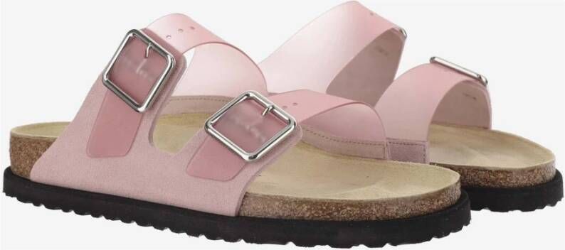 Birkenstock Roze Chintzrose Sandalen met Suède Afwerking Pink Heren