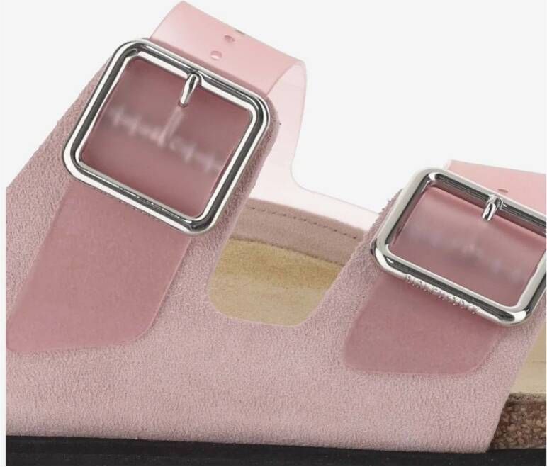 Birkenstock Roze Chintzrose Sandalen met Suède Afwerking Pink Heren