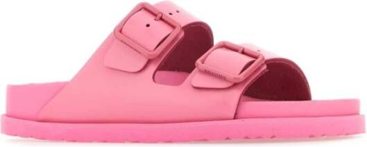 Birkenstock Roze Leren Avantgarde Slippers Pink Heren