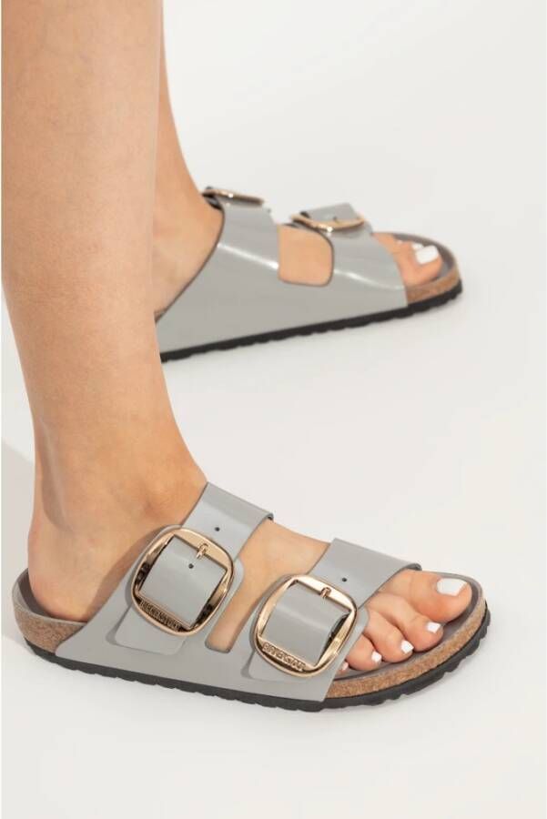 Birkenstock Arizona Big Buckle Slides Gray Dames