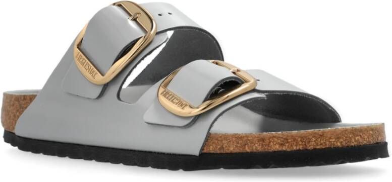 Birkenstock Arizona Big Buckle Slides Gray Dames