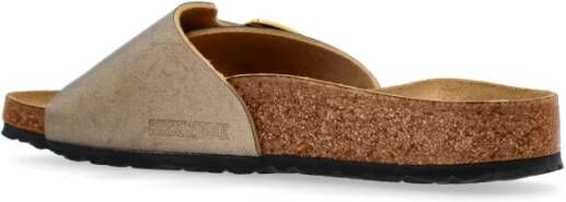 Birkenstock Catalina Cushion Buckle Slides Yellow Dames