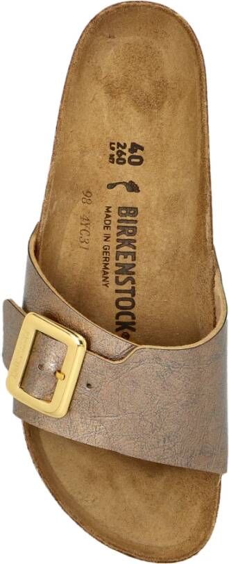 Birkenstock Catalina Cushion Buckle Slides Yellow Dames