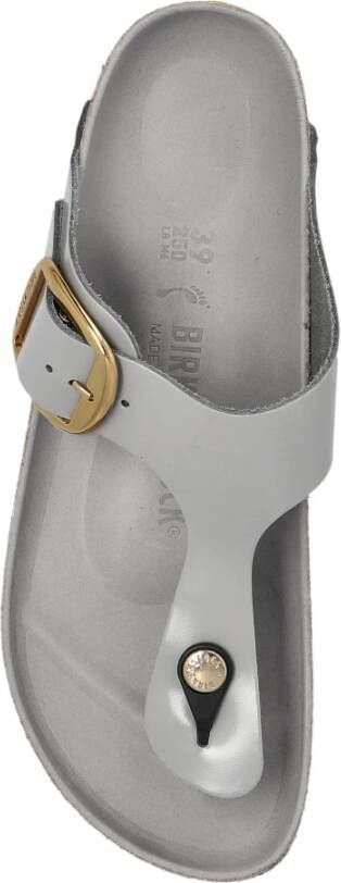 Birkenstock Gizeh Big Buckle Slides Gray Dames