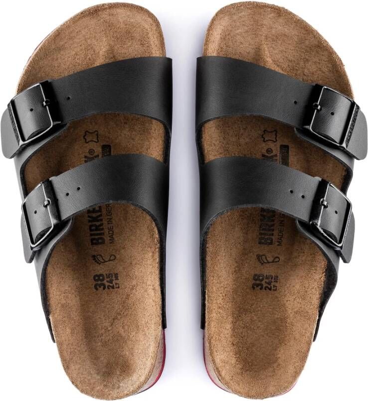 Birkenstock Sandalen Arizona Super Grip Birko-Flor Zwart Heren