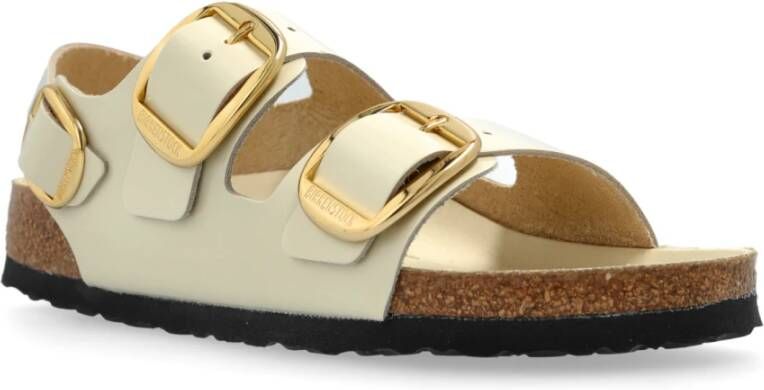 Birkenstock Sandalen Milano Big Buckle Beige Dames