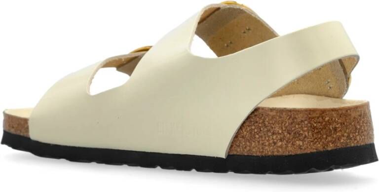 Birkenstock Sandalen Milano Big Buckle Beige Dames