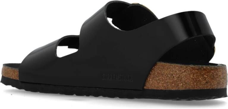 Birkenstock Sandalen 'Milano Big Buckle' Black Heren