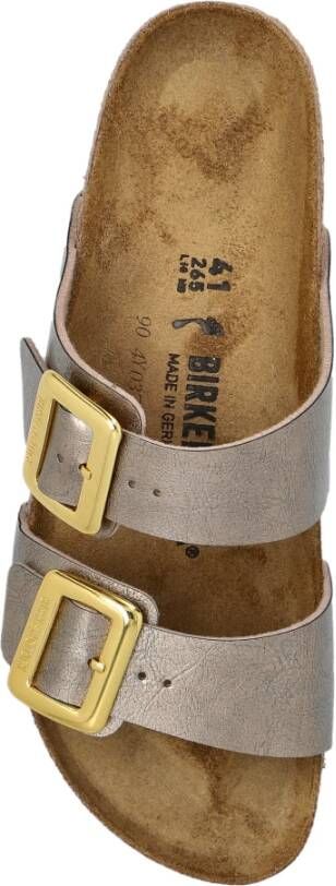 Birkenstock Sydney Cushion Buckle Slides Yellow Dames