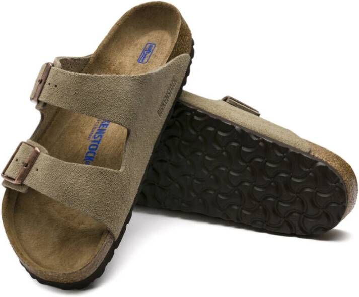 Birkenstock Arizona Soft Footbed Sandalen Beige Heren