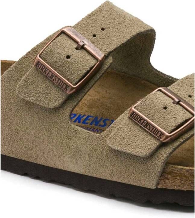 Birkenstock Arizona Soft Footbed Sandalen Beige Heren