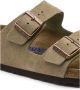 Birkenstock Arizona Soft Footbed Sandalen Beige Heren - Thumbnail 5