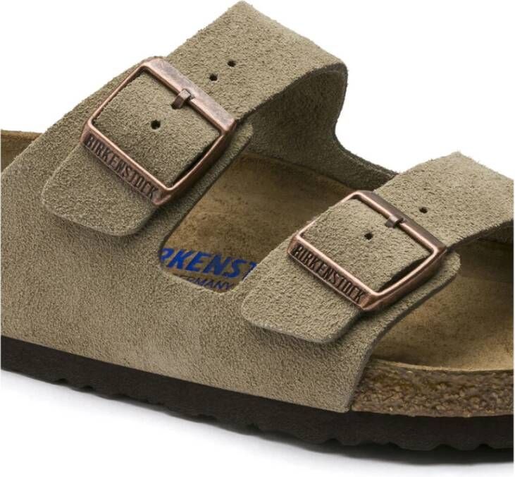 Birkenstock Arizona Soft Footbed Sandalen Beige Heren