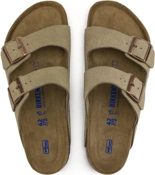 Birkenstock Arizona Soft Footbed Sandalen Beige Heren