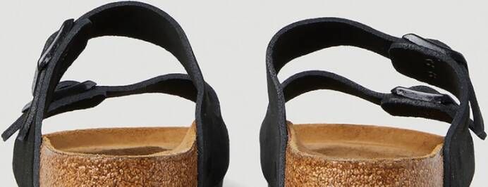 Birkenstock Suède Comfort Sliders Zwart Dames