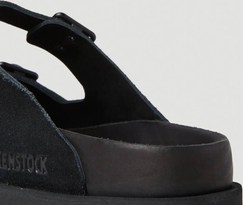 Birkenstock Luxe Su?de Sandalen Zwart Heren