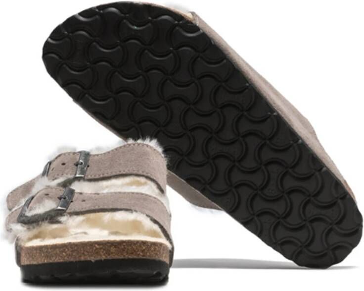 Birkenstock Schapenvacht Sandaal Gray Dames