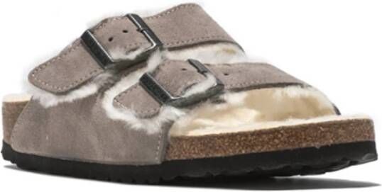 Birkenstock Schapenvacht Sandaal Gray Dames