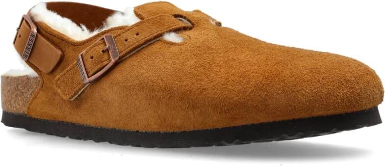 Birkenstock Schoenen Tokio Binnen Shearling Brown Dames