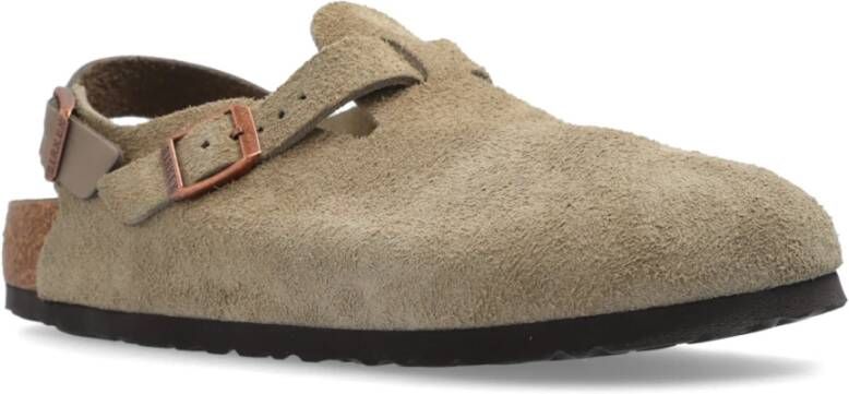 Birkenstock Schoenen Tokio II Suede Beige Dames