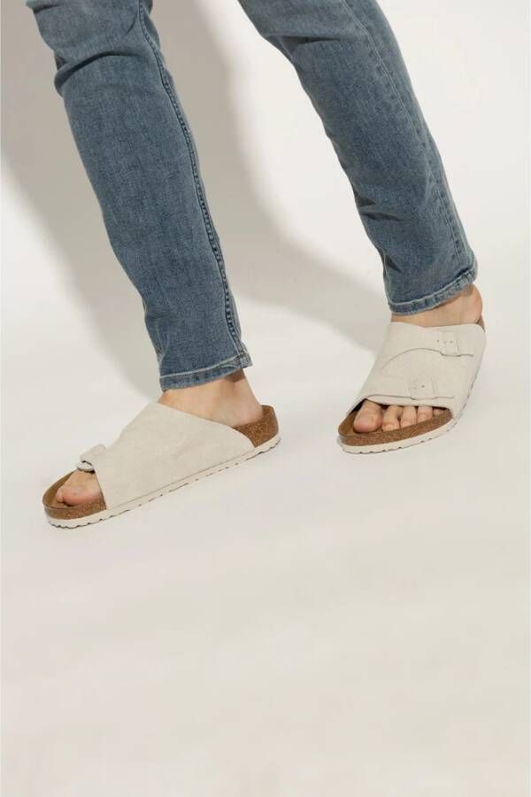 Birkenstock Schuifregelaars Beige Heren