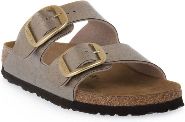 Birkenstock Graceful Taupe Big Cal S Sliders Bruin Dames