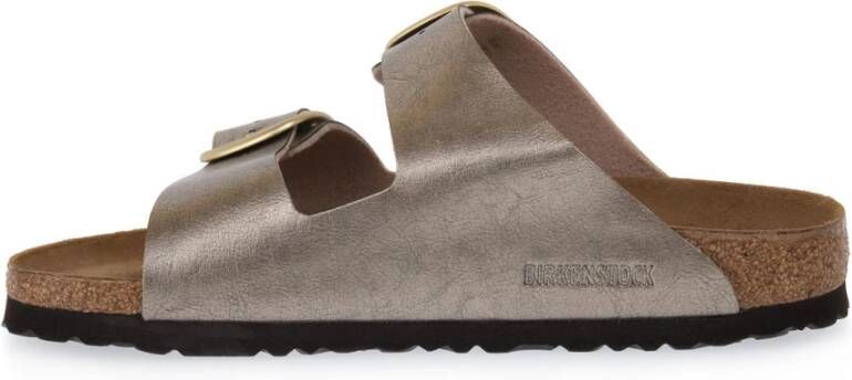 Birkenstock Graceful Taupe Big Cal S Sliders Bruin Dames