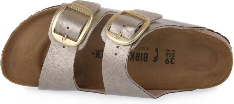 Birkenstock Graceful Taupe Big Cal S Sliders Bruin Dames