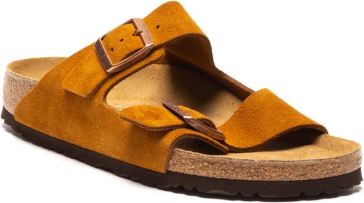 Birkenstock Schuifregelaars Bruin Heren