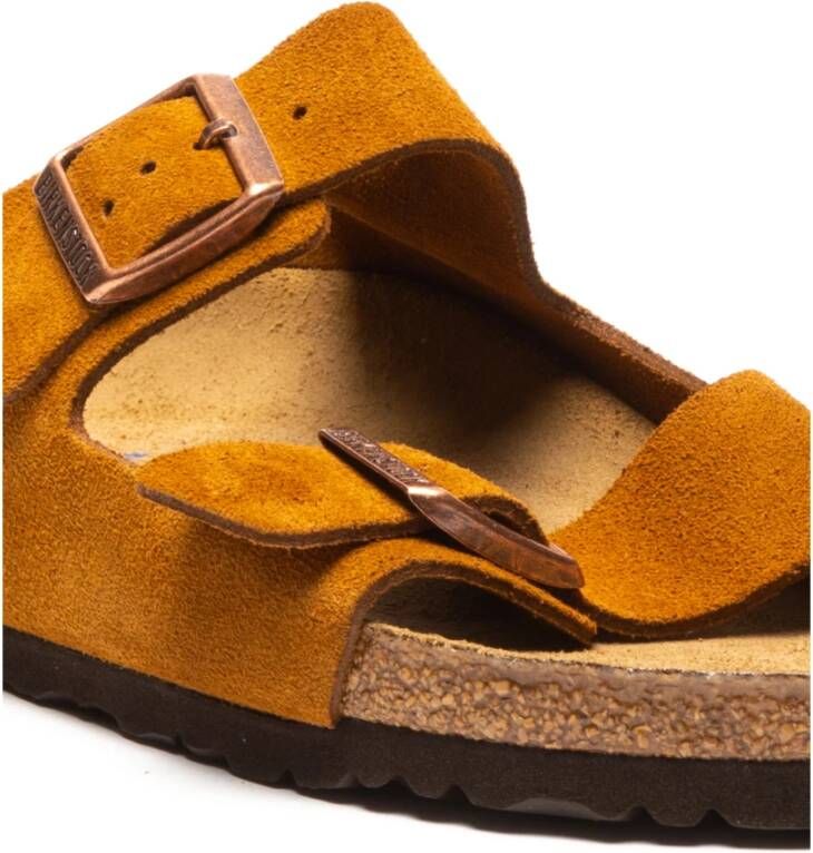 Birkenstock Schuifregelaars Bruin Heren