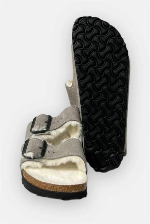 Birkenstock Schuifregelaars Grijs Dames