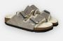 Birkenstock Arizona Shearling Slippers Stone Coin Narrow fit | Grijs | Suède - Thumbnail 105