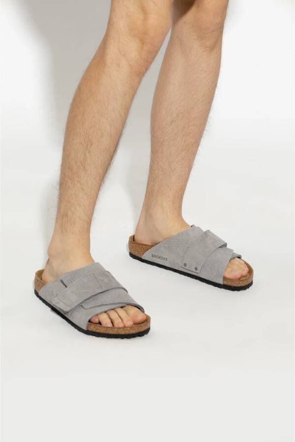 Birkenstock Schuifregelaars Grijs Heren