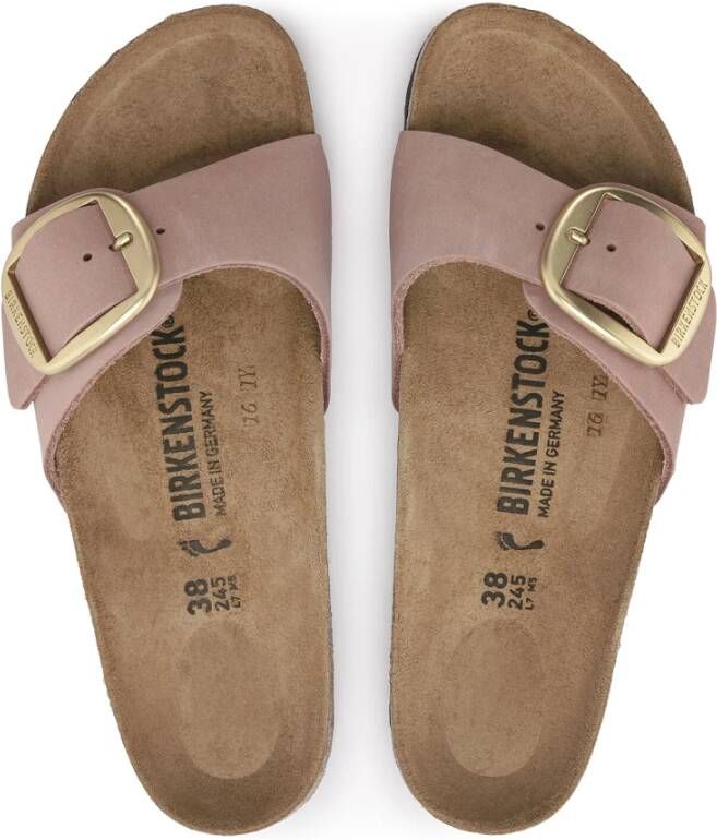 Birkenstock "Roze Leren Slides" Roze Dames