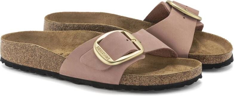 Birkenstock "Roze Leren Slides" Roze Dames