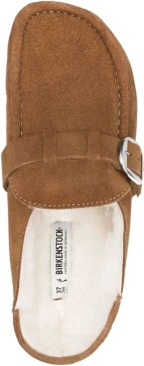 Birkenstock Shearling Anatomic Sandalen Beige Dames