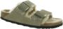 Birkenstock Schapenvacht Voering Open Teen Platte Schoenen Brown Dames - Thumbnail 19