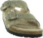 Birkenstock Schapenvacht Voering Open Teen Platte Schoenen Brown Dames - Thumbnail 20