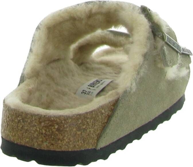 Birkenstock Shearling Arizona Sandalen Beige Dames