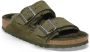 Birkenstock Shearling Arizona Sandalen Groen Heren - Thumbnail 2