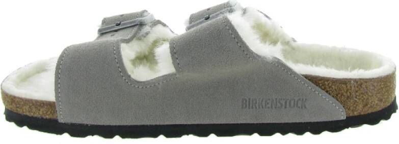 Birkenstock Shearling Arizona Stijl Schoenen Gray Dames