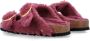 Birkenstock Shearling Big Buckle Sandalen Purple Dames - Thumbnail 4