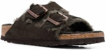 Birkenstock Shearling Comfort Sandalen Brown Heren