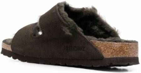 Birkenstock Shearling Comfort Sandalen Brown Heren