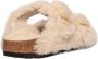 Birkenstock Shearling gesp sandalen in eierschaal Beige Dames - Thumbnail 2