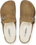 Birkenstock Shearling Mocassin Klomp met Grote Gesp Brown Dames - Thumbnail 4